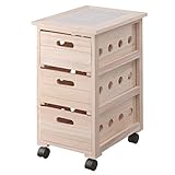 ワゴン 桐 3段 幅30×奥行40×高さ58cm 吸湿 防虫 ナチュラル