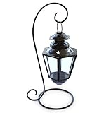 Hanging Tea Light Candle Lantern with Iron Base - Home Decor and Outdoor Use [並行輸入品]