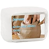 Jorsun 天然空気乾燥粘土 天然 非毒性 万能化合物 10ポンド 万能モデリング粘土 (ホワイト)