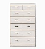 大川家具 ハーティーカンパニー ハイチェスト ローラ 80cm幅 ホワイト 161861