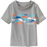 クレイジーエイト Crazy 8/ シャーククロッシングラッシュガード グレー 水着 6～12ヶ月【並行輸入】