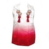 アウトレット ぼかし被布コート 2サイズ2色/L 赤