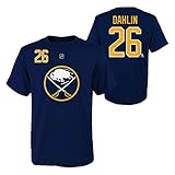 Outerstuff ユースサイズ バッファロー・セイバーズ ラスマス・ダフリン NHLプレイヤー Tシャツ ネイビー Large (14-16)