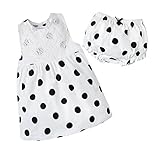 かわいい 水玉 柄 の ワンピース と ブルマ の セット 春 夏 秋 プレゼント (90cm)