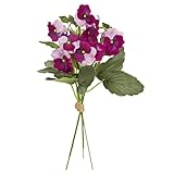 MAGIQ 東京堂 上質な造花  プリマパンジーブーケ (3本入り)  オーキッド FM002497-012