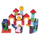 Grimm's Spiel & Holz Design（グリムス社） カラー・幾何学積み木60P【GRI-10120】