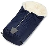 Kaiser Stroller Sheepskin Foot Muff Iglu White Sheepskin (Marine) by Kaiser