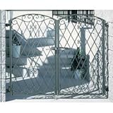 YKK　ラヴェール門扉2型　06-12　門柱・両開きセット 　ホワイト