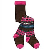 カーターズ（Carter's)【茶フェアアイルタイツ】ブラウンxピンクフェアアイルデザイン女の子防寒タイツ 18-24months 18-24ヶ月用 90cm-95cm 出産祝いギフトプレゼント,秋冬