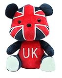 クリエイティブかわいいぬいぐるみ人形ぬいぐるみ国旗のデザイン玩具クマ、英国