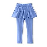 Plus Nao(プラスナオ) 子供用・スカート付レギンスパンツ・スパッツ・スカッツ・シンプル無地・カジュアル 130 ダークブルー