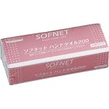 日本製紙クレシア:クレシア ソフネット ハンドタオル200 小判 36310 型式:36310（1セット:8000枚入）