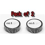 カモ井加工紙 マスキングテープ マットブラック 2巻
