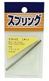 WAKI ステンレス 押しバネ 0.5X3.5X70mm SR-432