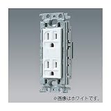 パナソニック 埋込接地ダブルコンセント 絶縁取付枠付 15A 125V 利休色 WTF13124GK