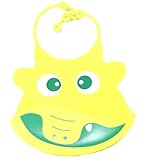 【OMTYAL】よだれかけ 防水 食事 エプロン スタイ おもしろ ベビー ビブ 赤ちゃん bib シリコン ゴム ですので使い 勝手 抜群 (バッファロー)…