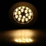 Lixada 18W グランドライト　地中埋め込み型ライト　LED スポットライト IP67防水対応 省エネ 誘導灯 庭園灯　AC 85-265V