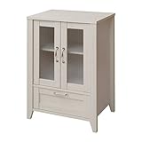 電話台 キッチン カントリーテイスト キャビネット 60cm幅 カラー：ホワイト