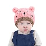 Multifit幼児用かわいいフォックス&ラビット帽子子供用冬暖かい帽かぎ針編みニットビーニーハット US サイズ: One Size カラー: ピンク