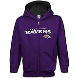 Baltimore Ravens Youth Small ( 8 ) Full Zip Hooded Sweatshirt – パープル