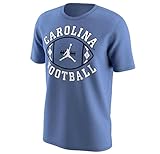 Jordan UNC CarolinaフットボールTシャツメンズ