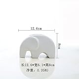 RaiFu 植木鉢　かわいい　エレファント　陶器　セラミック　植物ポット　植物　卓上　ホーム　オフィス　バルコニー　装飾　デコレーション　インテリア 3