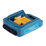 マキタ 互換USB アダプタ USBアダプタ マキタ　バッテリー互換　Li-ionバッテリー用　2ポート　急速充電　ADP05　14-18V　スマホ　タブレット利用可能(ブルー)