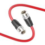 Alvin's Cables 12G-SDI ビデオ同軸ケーブル BNCオス-オス 4K対応 カメラ用、レッド 1m