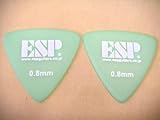 @ピック ESP トライアングル 0.8mm ミディアム 5枚 グリーン 滑り止め サンドグリップ PD-PS08 / GR