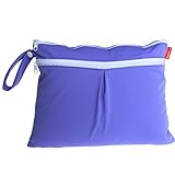 Damero New Cute Travel Baby Wet and Dry Cloth Diaper Organizer Bag, Purple by Damero