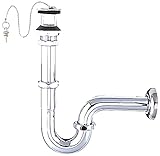 LIXIL(リクシル) INAX 洗面器・手洗器用セット金具 排水金具(呼び径32mm) ゴム栓式壁排水Pトラップ LF-4PAL
