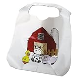 Disposable Child-Size Poly Bibs, Zoo/Farm Pattern by Atlantis [並行輸入品]