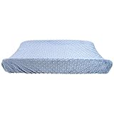 My Blankee Minky Dot Changing Pad Cover Periwinkle 16 x 32 [並行輸入品]