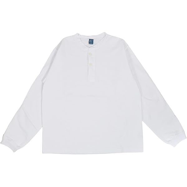 Amazon | [グッドオン] ヘンリーネック 長袖 Tシャツ ヘビーオンス