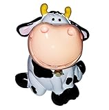 6.5 " Standing Dairy Milk Cow Bellお金コイン貯金箱