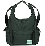 Mamaplus マザーズリュック 抱っこのまま荷物を取り出せる 新スタイル マザーズバッグ 軽量 大容量 (1-b. チャコールグレー 上部ファスナー付き改良版 2016年 新モデル)