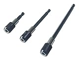 【 SMILE ALL 】 六角 軸 延長 ビット ３種類 セット ( 1 / 4 インチ 6.35 mm ) 60 mm 100 mm 150 mm 電動 ドライバー インパクト 工具