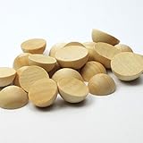 【木製ビーズ】 DIY アクセサリー スモールパーツ 親子手作り材料のパッケージ 半球 2CM 五十個セット