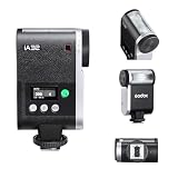 GODOX iA32 ミニ カメラ フラッシュ 自動/手動モード GN 15、8段階出力/2.5秒リサイクル/490回発光/オート・マニュアルモード対応、キヤノン・ニコン・ソニー・フジカメラ用ミニフラッシュ（ソニー ZV-1F 非対応）