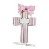 Child to Cherish Bubble Double Stripe Cross, Pink/Brown by Child to Cherish