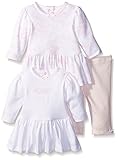 Little Me Baby Girls ' Sweet Lovebirds 3 Pieceドレスとレギンスセット カラー: ピンク
