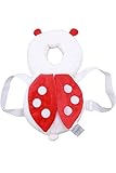 ベビー ヘルメット セーフティー 室内 乳幼児用 ハイハイ よちよち用 天使の羽 (Red)