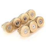 amzmonnsuta 5pcs 3/16 Inch 真鍮製スプレーノズル　庭園冷却噴霧ノズル　スプリンクラー 中庭/庭園/家庭菜園/農業スプレー灌漑に適