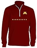 NCAA Minnesota Golden GophersメンズOVB Quarter Zip Poly Fleece、マルーン、ミディアム