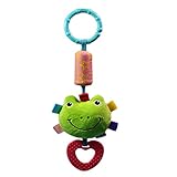 monkeyjack新生児赤ちゃんベッドベルPlush Soft Pramベビーカー吊り下げベル動物Handbells Rattles Crib開発おもちゃFrog