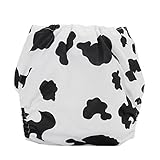 Refaxi　プリント　子供　赤ちゃん　二重　おむつ　パンツ　スナップ調整　おむつカバー　洗濯可能