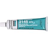 Dow Corning 3145 シリコーン接着性透明シーリング材 (3オンス、90ml、摂氏−45度から200度) - 傑出した靭性と柔軟性 - 気密性の高い目張り - 優れた接着 - 簡単な1種類