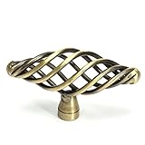 SODIAL(R) 1個　レトロアンティークドアノブ引き出し　キャビネット戸棚ワードローブプルハンドル　ブロンズ