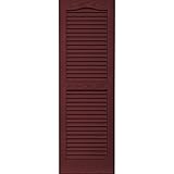 Vantage 0114043989 14X43 Louver Arch Shutter/Pair 989, Cranberry [並行輸入品]