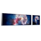 Alonlineアート – Stars Hubble Telescope NASA Space Galaxy Framedのコットンキャンバスホーム装飾壁アート博物館品質フレームをハングアップする準備